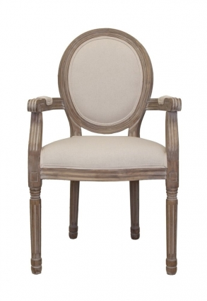 Стул Mak-interior Volker Arm Beige с мягкой обивкой , 55x55x95 см,  стиль классический