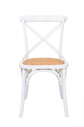 Венский стул Mak-interior Cross Back White 45x50x89 см,  стиль прованс и кантри
