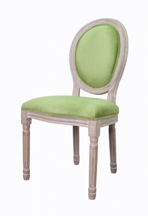 Стул Mak-interior Volker green с зеленой обивкой, 50x54x100 см,  стиль классический