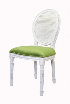Стул Mak-interior Memos old green зеленого цвета 50x54x98 см,  стиль прованс и кантри