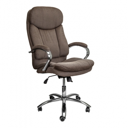 Компьютерное кресло Aks Leonardo коричневого цвета 65x74x121 см,  стиль скандинавский