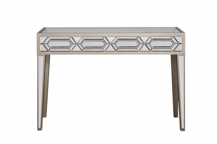 Консоль Garda Decor с зеркальной поверхностью, 120x35x80 см,  стиль современный