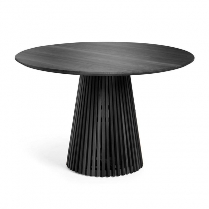 Обеденный стол La Forma Irune черного цвета 120x120x78 см,  стиль современный