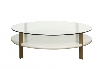 Стол журнальный круглый Garda Decor Bel Air с круглой столешницей, 122x122x38 см,  стиль современный
