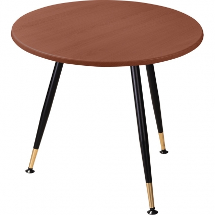 Обеденный стол RHOME Месси nut со столешницей коричневого цвета 80x80x75 см,  стиль скандинавский