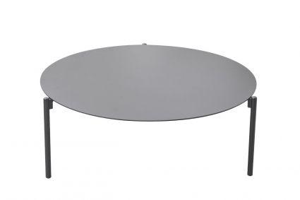 Стол Garda Decor журнальный Амбиансе из металла 100x100x28 см,  стиль современный