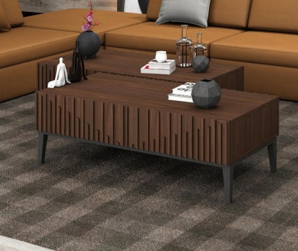Журнальный столик MOD INTERIORS Menorca с двумя выдвижными ящиками, 120x60x40 см,  стиль скандинавский