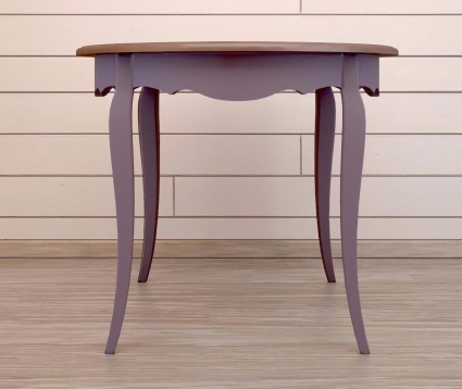Круглый обеденный стол Этажерка Leontina  90x90x76 см,  стиль эко