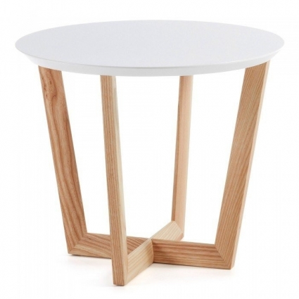 Стол La Forma кофейный Julia Grup RONDO  60x60x50 см,  стиль скандинавский