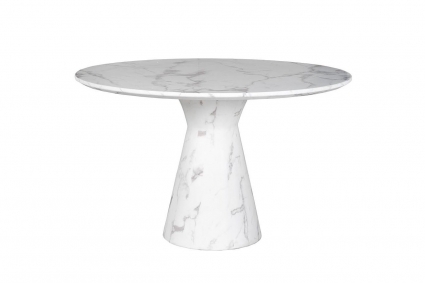 Стол Garda Decor обеденный белого цвета  120x120x75 см,  стиль современный