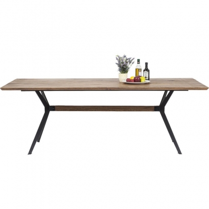 Стол KARE DESIGN Downtown с дубовой столешницей, 220x100x77 см,  стиль современный