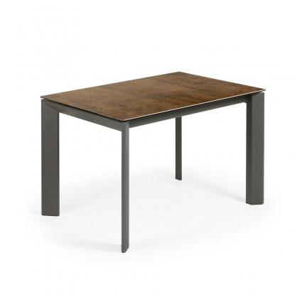 Обеденный стол La Forma Atta с керамической столешницей , 120x80x76 см,  стиль скандинавский