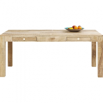 Стол KARE DESIGN Puro из массива светлого манго с ящиками,  стиль современный