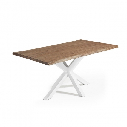 Обеденный стол La Forma Julia Grup ARYA из дуба и стали 180x100x76 см,  стиль современный