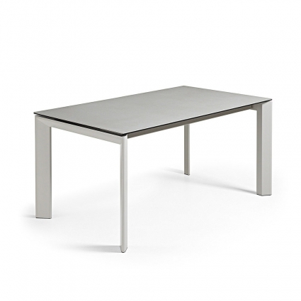 Раздвижные обеденный стол La Forma Julia Grup ATTA 160x90 серый  160x90x76 см,  стиль современный