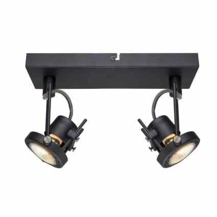 Спот Arte Lamp Costruttore A4300AP-2BK в стиле лофт, цвет черный, мощность 100 Вт