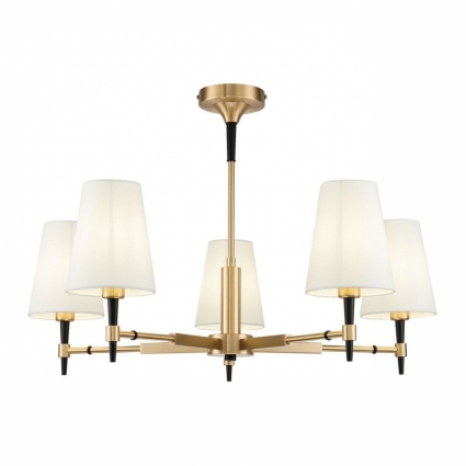 Подвесная люстра Maytoni Zaragoza H001CL-05BS в стиле модерн, цвет белый