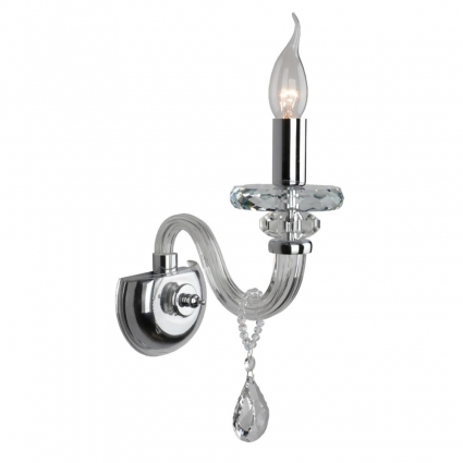 Бра Omnilux Scalea OML-89301-01 в классическом стиле, цвет хром, мощность 60 Вт