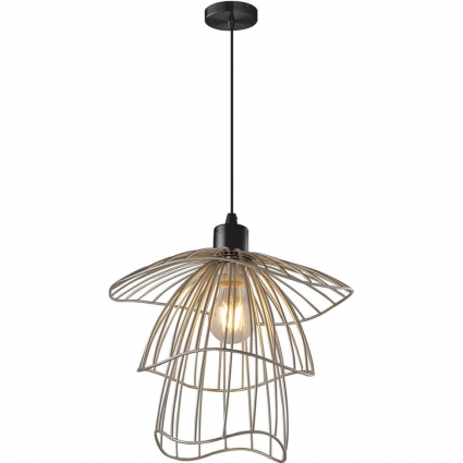 Подвесной светильник Toplight Phebe TL1192H-01SL цвет серебро, мощность 60 Вт