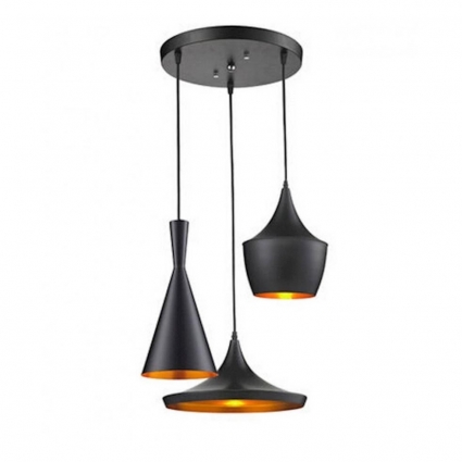 Подвесная люстра Lumina Deco Foggi LDP 7712-3 BK мощность 180 Вт