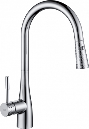 Смеситель D&K Rhein Schiller DA1462501C для кухонной мойки однорычажный, хром