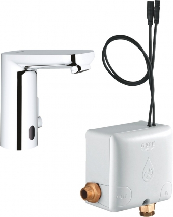 Смеситель Grohe Eurosmart Cosmopolitan E 36386001 для раковины, хром, сенсорный, высота излива 10.6 см