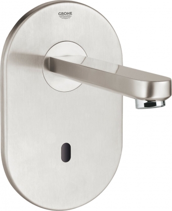 Кран Grohe Eurosmart Cosmopolitan E 36335SD0 для раковины, нержавеющая сталь, сенсорный, длина излива 17.2 см