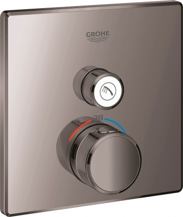 Термостат Grohe Grohtherm SmartControl 29123A00 для душа, темный графит, термостат, черный