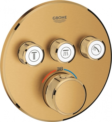 Термостат Grohe Grohtherm SmartControl 29121GN0 для душа, холодный рассвет, термостат, золото