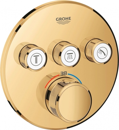 Термостат Grohe Grohtherm SmartControl 29121GL0 для душа, холодный рассвет, термостат, золото
