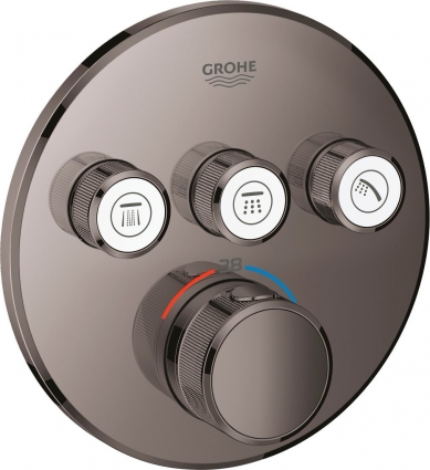 Термостат Grohe Grohtherm SmartControl 29121A00 для душа, темный графит, термостат, черный