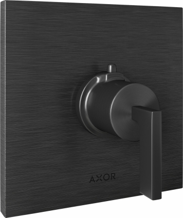 Термостат Axor Citterio HighFlow 39711340 для душа, шлифованный черный, термостат
