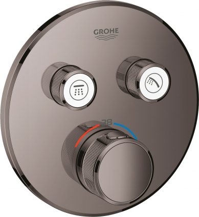 Термостат Grohe Grohtherm SmartControl 29119A00 для душа, темный графит, термостат, черный