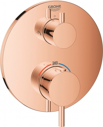 Термостат Grohe Atrio 24135DA3 для душа, теплый закат, термостат, медь