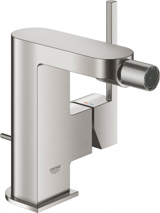 Смеситель Grohe Plus 33241DC3 для биде, суперсталь, однорычажный, высота излива 12.3 см