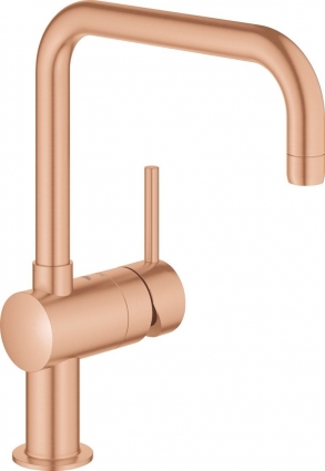 Смеситель Grohe Minta 32488DL0 для кухонной мойки, теплый закат, однорычажный, медь