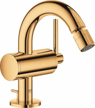 Смеситель Grohe Atrio New 32108GL3 для биде, холодный рассвет, однорычажный, золото