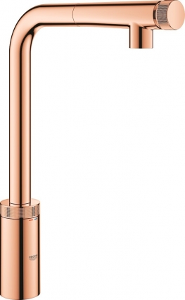 Смеситель Grohe Minta SmartControl 31613DA0 для кухонной мойки нажимной, золото