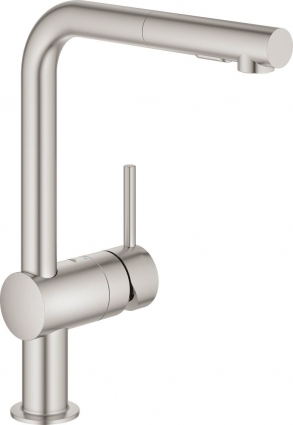 Смеситель Grohe Minta 30274DC0 для кухонной мойки однорычажный, сталь