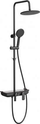 Душевая стойка Lemark Tropic LM7012BL черная цвет черный, штанга 196.25 см