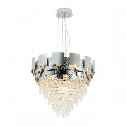 Подвесная люстра Ambrella light Traditional TR5242 в стиле модерн, цвет серебро