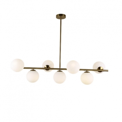Подвесной светильник Lumina Deco Fredica LDP 6030-7 GD цвет белый, мощность 280 Вт