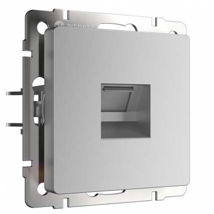 Телефонная розетка RJ-11 Werkel серебряный W1182006 4690389156496 цвет серебро