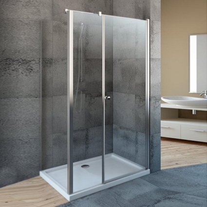 Душевой уголок Radaway Eos KDS 140x80 R прямоугольный, двери распашные, стекло прозрачное