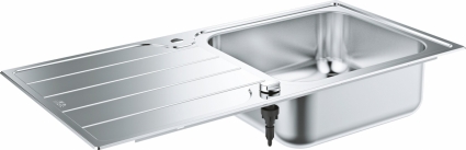 Мойка кухонная Grohe K200 31563SD1 нержавеющая сталь матовая, прямоугольная, 100x50 см