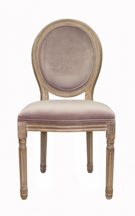 Стул Mak-interior Volker Pink с мягкой обивкой , 54x50x100 см,  стиль прованс и кантри