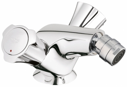 Смеситель для биде GROHE Costa L с донным клапаном, двухвентильный, хром