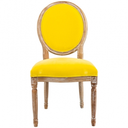 Стул byObject Луи Мимоза с велюровой обивкой, 50x62x101 см,  стиль классический