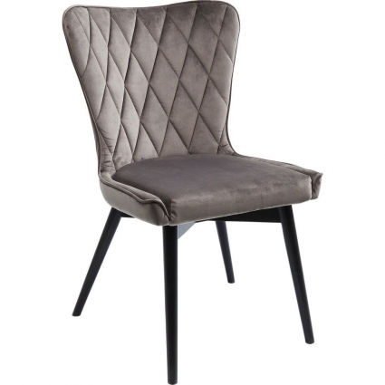Стул мягкий KARE DESIGN Marshall серого цвета 57x65x91 см,  стиль 