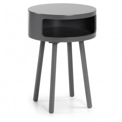 Тумбочка La Forma Julia Grup Bruk серая 40x40x56 см,  стиль скандинавский